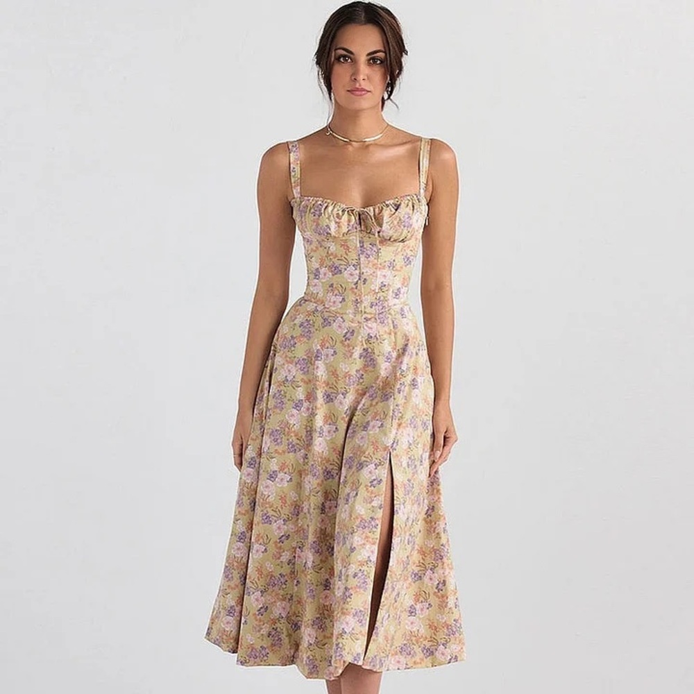 Ruched bustier dress
